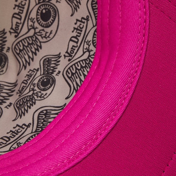 Von Dutch Hot Pink Flying Eyeball Wordmark Cap/ Trucker Hat | Limited | NEW/NWT! main image 11